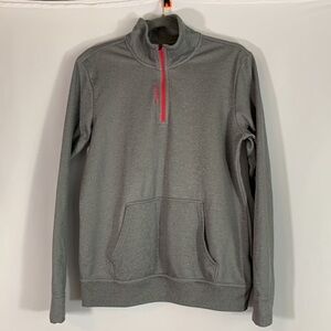 Reebok Grey & Pink Half Zip Sweater